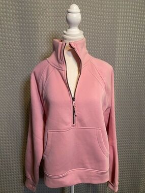 Jockey Pink Half-Zip Pullover Sweatshirt